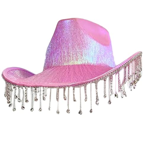 Uitndvyte Cowgirl-Hut, Brautparty-Hut, Brautparty-Hut, Braut-Fedora-Hut