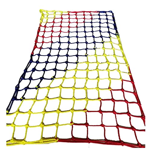 amhea Kletternetz Treppen Balkon Schutzseil Netz, Sicherheitsnetz Kinder, Draussen Dekor Netz Schutz Zaun Kletternetz Outdoor-Kletternetz Fitness Net (Color : 12X12cm, Size : 1X2m/3.3X6.6ft)