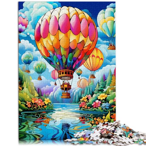 Puzzle Bunte Heißluftballons 1000 Teile Puzzle Holzpuzzle ganze Familie 1000 Teile (50x75cm)