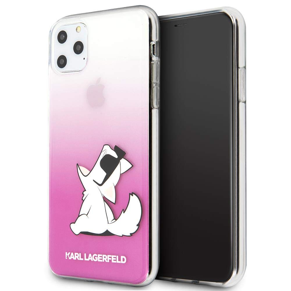 KARL LAGERFELD Hülle aus der Choupette Fun Serie KLHCN65CFNRCPI für das iPhone 11 Pro Max, pink