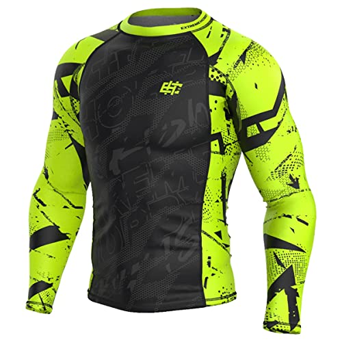 Extreme Hobby Langarm-Rashguard NEO, Langen Ärmeln, Sport Tshirts Herren, Kampfsport, Funktionsshirt, Kompressionsshirt Rash Guard