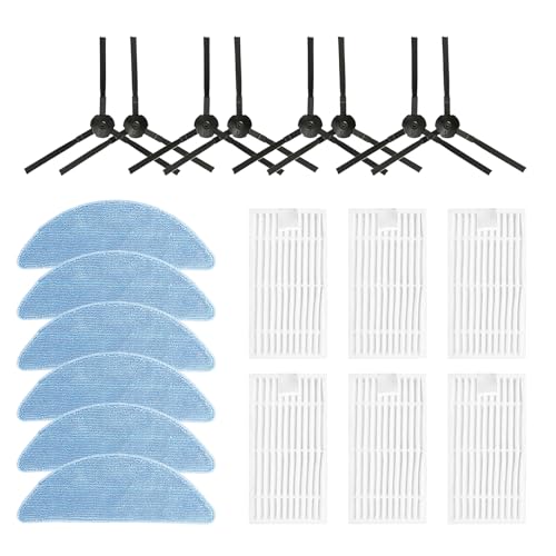 Ersatz-Seitenbürste + Filter + Wischpads für V3s V5s V50 V55 Saugroboter Ersatzteil