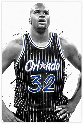 DIY 5d Diamant Malerei Kristall Strass Painting Shaquille O'Neal Basketball Sport Stickerei Bilder Kunst Handwerk FüR Erwachsene Und Kinder 23.6"x35.4"(60x90cm) Kein Rahmen