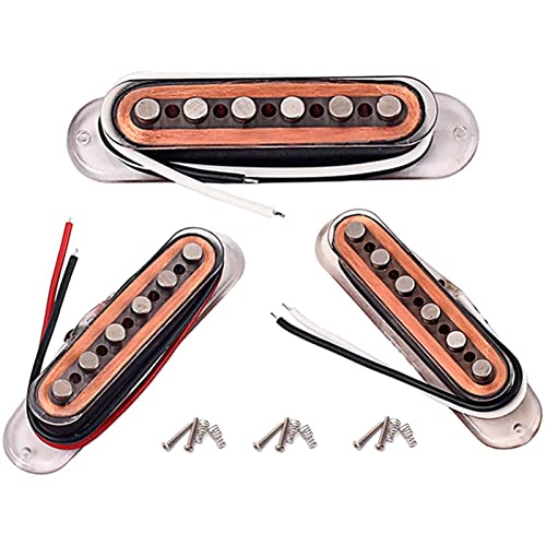 ZENGXUE E-Gitarren-Pickup-Set Einzelne Spulen-Pickups Beladene Hochleistungs-Alnico V-Magnet-Pol-Stücke Humbucker Tonabnehmer Set