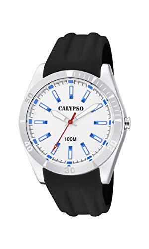 Calypso Watches Unisex Erwachsene Analog Quarz Uhr mit Plastik Armband K5763/1