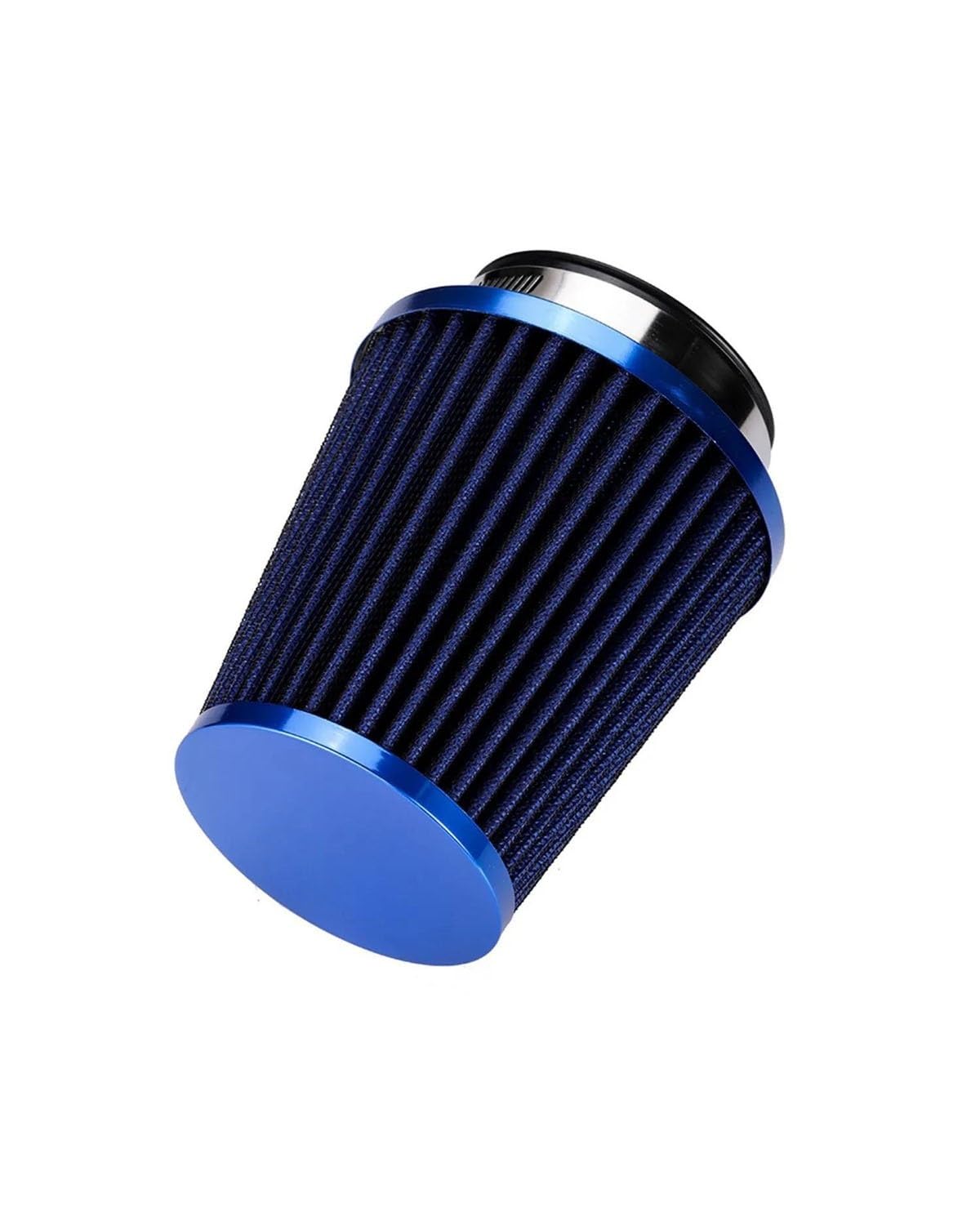 Luftfilter Für Auto Racing Sport Auto Zubehör Box Rohr 76mm 3 Zoll Luftfilter Cold Intake Kit Universal Autoluftfilter(Blue)