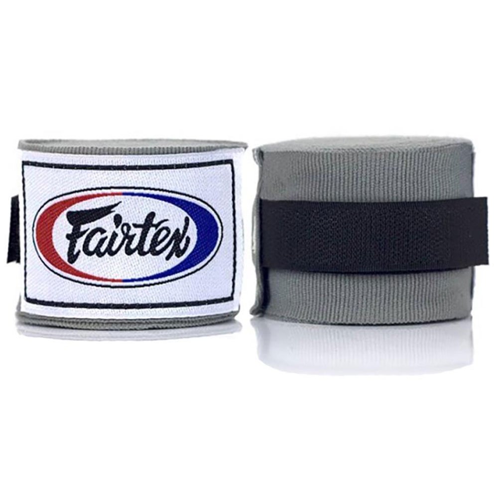 Fairtex Bandagen, halb-elastisch, 4.5 m, grau