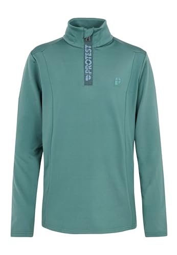 Protest Jungen Oberteil Mit 1/4 Reißverschluss WILLOWY JR Stretch Atlantic Green 128