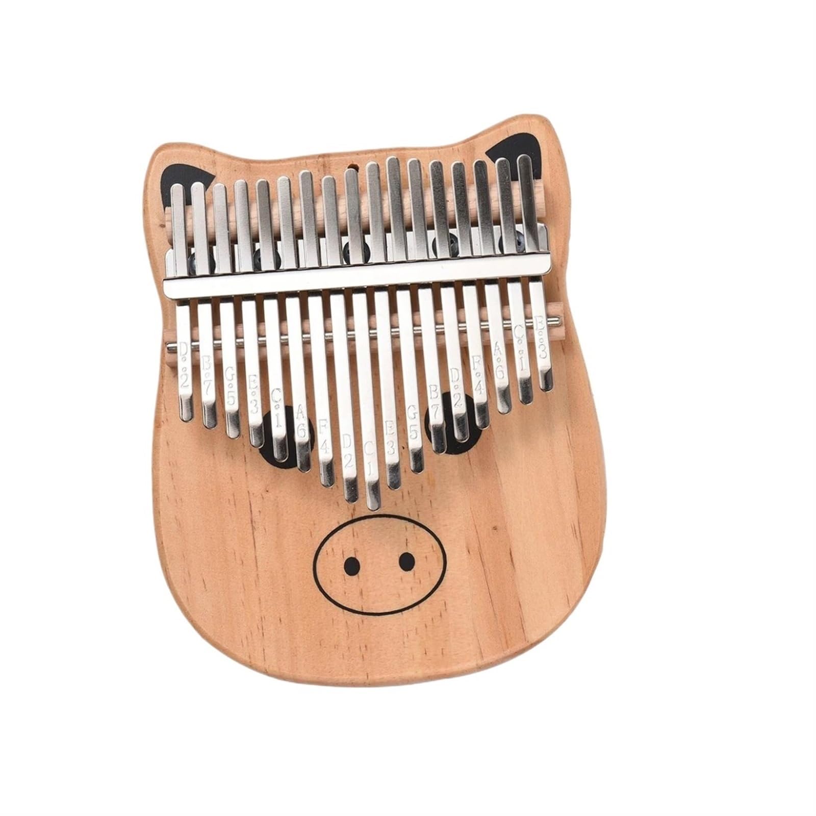 Kalimba 17 Schlüssel Kalimba Kiefer Holz Mit Tragetasche Tuning Hammer Aufkleber Tragbare Tastatur Daumen Klavier Musik(B)