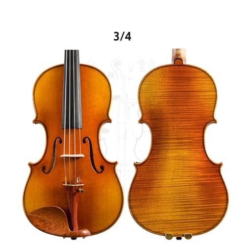 Standard Violine Violine Italienische Antike Nostalgische Violine Palisander/Ebenholz Zubehör(Rosewood 4/4)