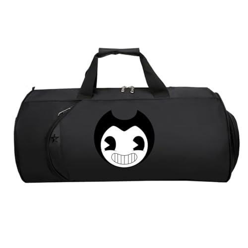 Cabin Bag Anime, Reisetasche Faltbar Kabinengepäck, Tote Bag füR Sport Reisen Gym Urlaub Flugzeug(Black 5)