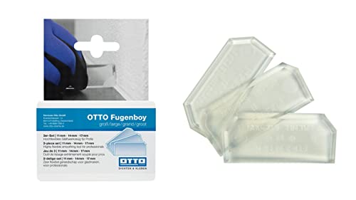 Otto-Chemie Sortiment: Handpresse Abzieher Glättfix Glättspachtel Kartuschenschneider für Silikon- und Acrylfugen (Fugenboy groß)