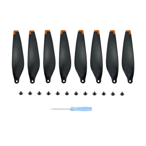 KUANDEDIAN for DJI MINI 4 PRO Propeller Ersatzteil 6030F Propellerblatt Leichtgewicht Flügelventilatoren Drone Ersatzteile(Orange)