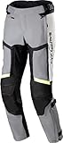 Alpinestars Bogota Pro Drystar 4 Seasons wasserdichte Motorrad Textilhose (Gray/Yellow,XXL)