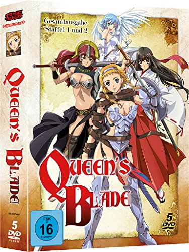 Queen's Blade: Die Wanderkriegerin & Die Thronfolgerin - Gesamtausgabe - Staffel 1 & 2 - OmU - [DVD]