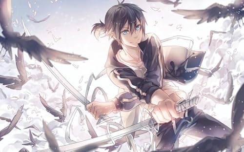 HfmQuisutron Jigsaw Puzzle 1000 Teile Klassische Anime Noragami Poster Buntes Geschicklichkeitsspiel Für Die Ganze Familie Erwachsene Xy425Tk