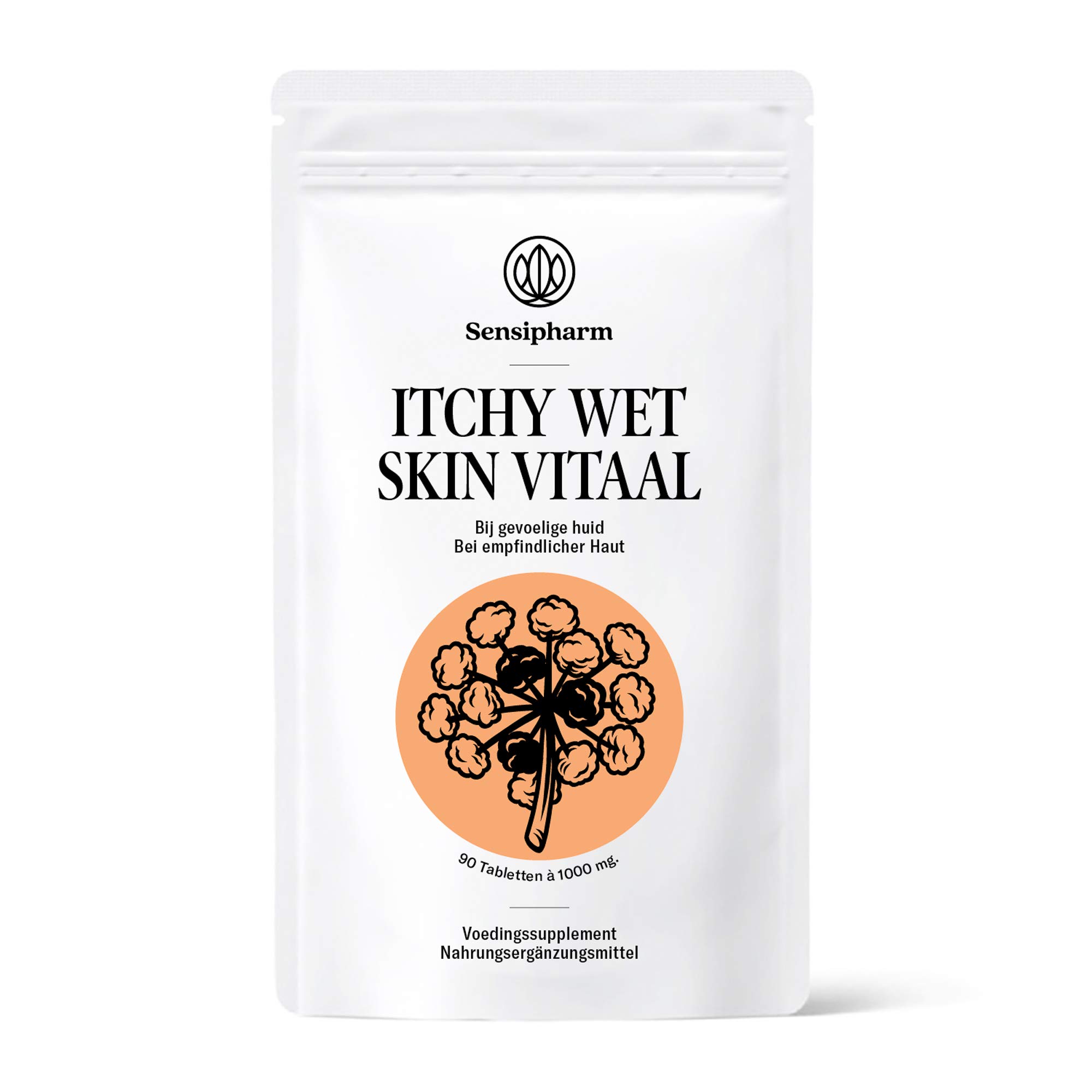 Itchy Wet Skin Vital - 90 Tabletten - Nahrungsergänzung bei Hauterkrankungen und Juckreiz