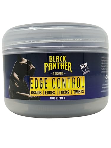 Black Panther Strong Styling-Gel für Haarsträhne, 237 g, ideal für lockiges Haar, fester Halt für natürliche Frisuren