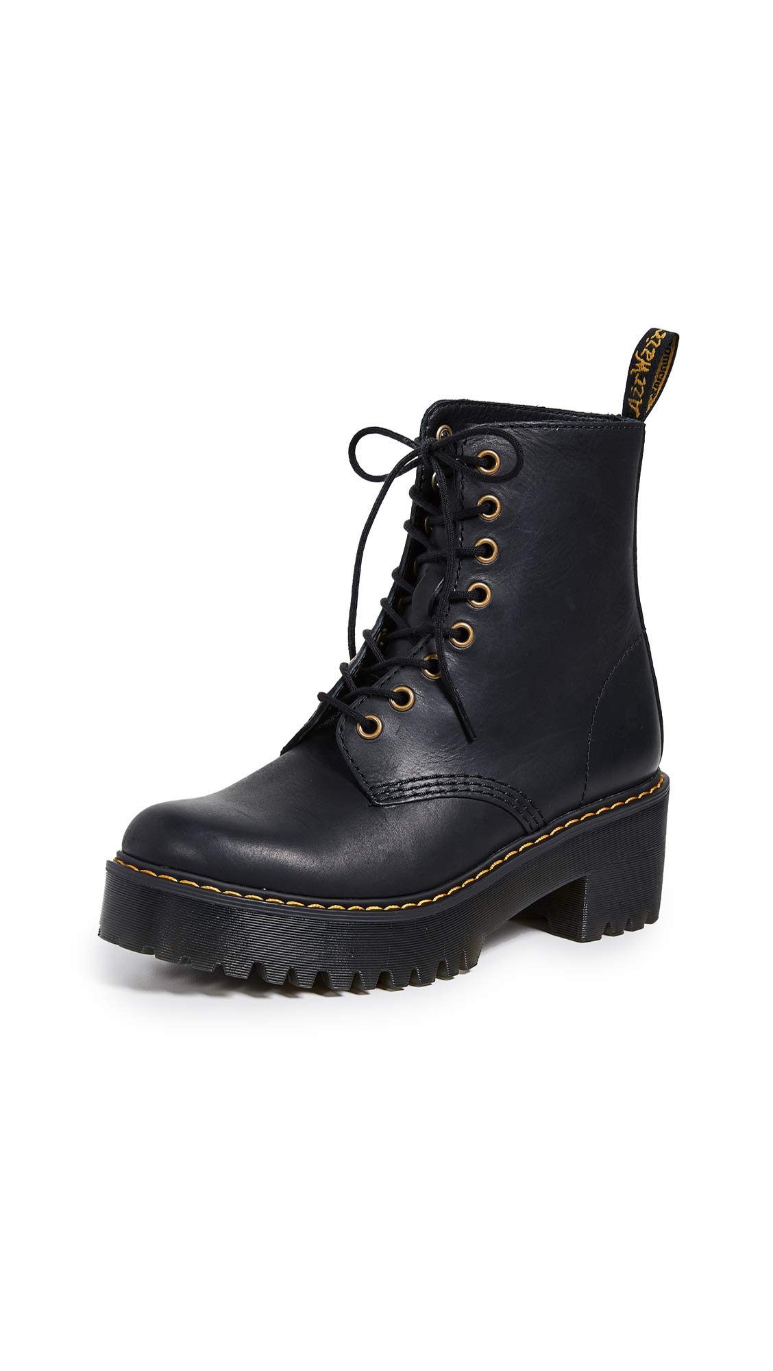 Dr. Martens 8 Eye Boot Springerstiefel, Black Wyoming, 37 EU