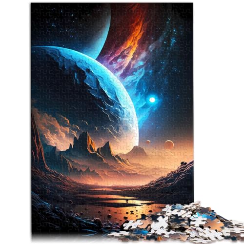 Puzzle für Planet Berglandschaft, 1000-teiliges Puzzle für Erwachsene, Holzpuzzle als Geschenk für die ganze Familie, 1000 Teile (50 x 75 cm)