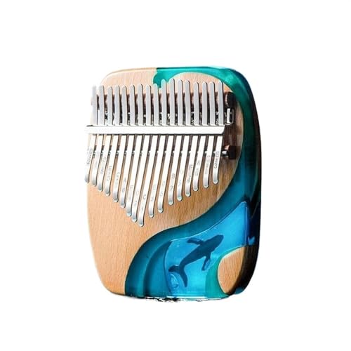 Kalimba Daumenklavier 17/21 Tasten Kalimba Daumenklavierinstrument chromatische Skala niedliches Instrument tragbares Marimba-Instrument Musik (Size : 17)