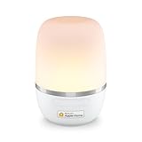 meross RGBWW WLAN LED Nachttischlampe Funktioniert mit Apple HomeKit, Dimmbar Atmosphäre Nachtlampe für Schlafzimmer Wohnzimmer mit USB-Kabel, Funktioniert mit Alexa und Google Home