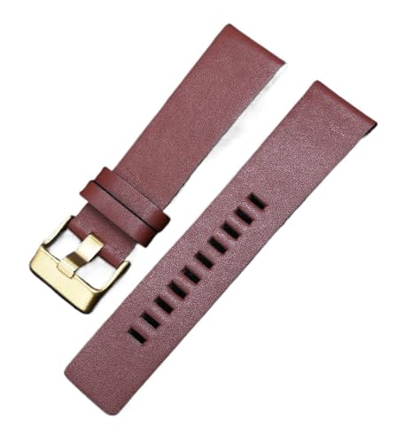 SpaRcz Großes Echtleder-Armband mit Nadelschnalle, Ersatzbänder 22-34mm, Farbe 7, 22mm