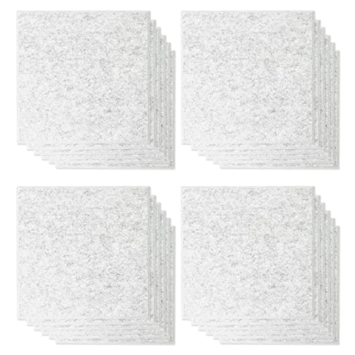 SICOSALT 48PCS Schallabsorptionsplatte 12 x 12 x 0,4 Schallschutzpolster für Die Akustische Wanddekoration