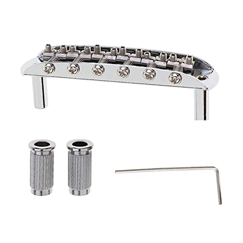 Gitarre Bridge Montage Mit Schraubenschlüssel Für Stil Musical Instrument Parts Chrome Electric Guitar Tremolo Gitarrebrücke