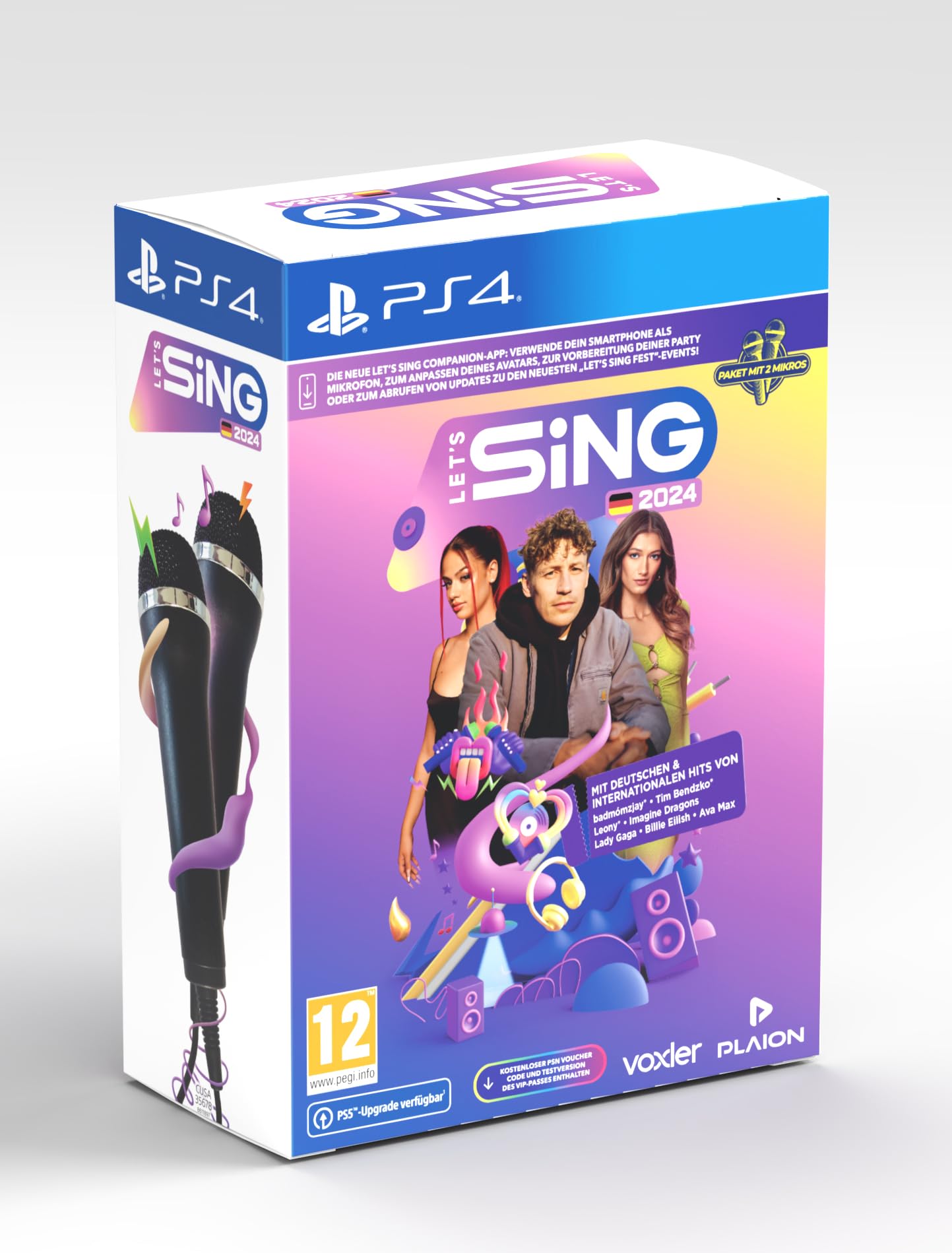 Let's Sing 2024 German Version (+ 2 Mics) (Playstation 4) (AT-PEGI)