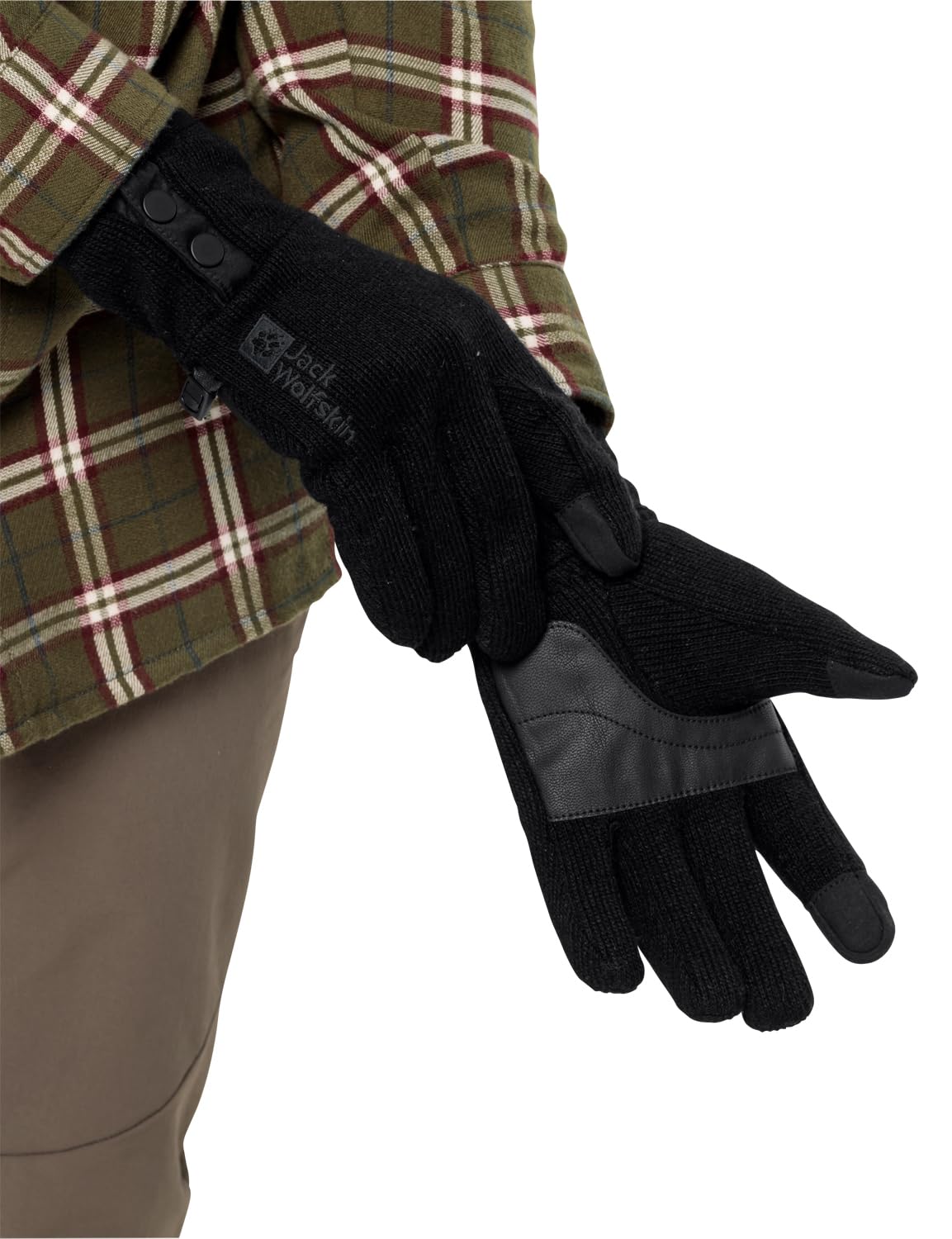 Jack Wolfskin Unisex Winter Wool Glove Handschuh, Black, L