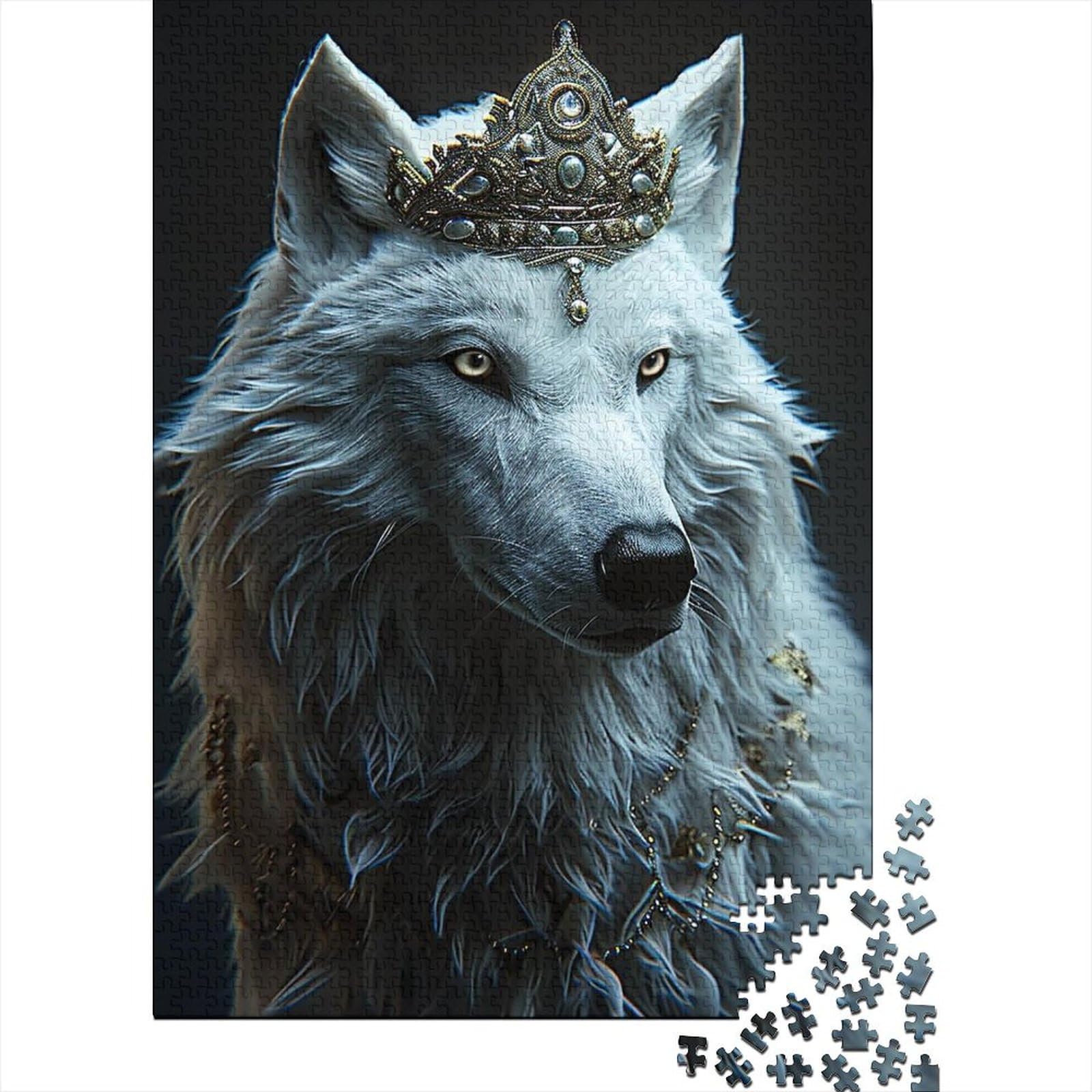 Arctic Wolf-Puzzles für Erwachsene und Teenager, 1000 Teile, für Erwachsene, schwierige Puzzles, entspannendes geistiges Lernspielzeug (Größe: 75x50cm)