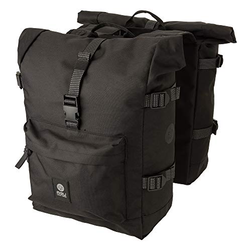 AGU H2O Roll-Top Doppel-GepÃƒ¤cktrÃƒ¤gertasche Urban Schwarz - 28 L