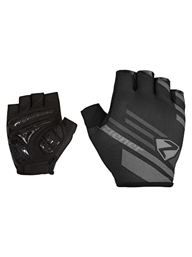 Ziener Herren CONRO Fahrrad/Mountainbike/Radsport-Handschuhe | Kurzfinger - atmungsaktiv,dämpfend, Black, 9,5