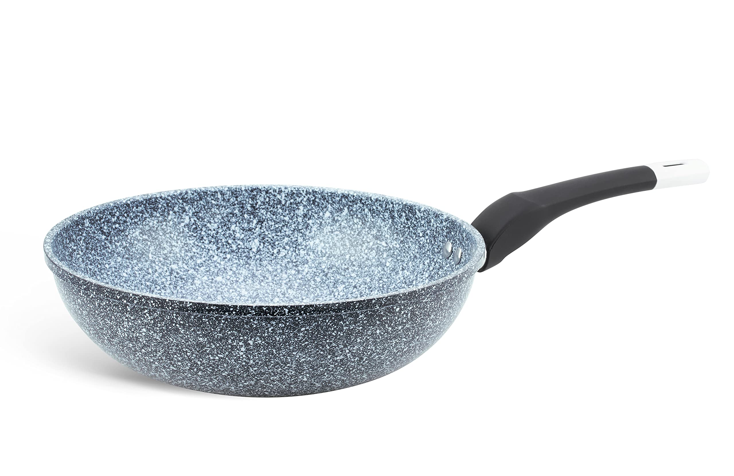 Edenberg Wok Pfanne 28 cm, Induktion Pfanne mit Hoher Rand, Leicht und Langlebig extrudiertes Aluminium, Einfach zu säubern kratzfest, Non Stick Frying Pan Beschichtung