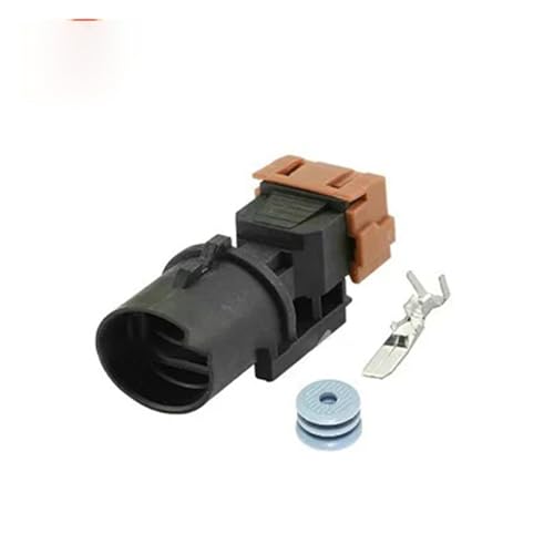 CXVFY Auto 1-poliger Stecker PK011-01027, elektrischer Verdrahtungsstecker mit Klemmen und Dichtungen(10pcs)