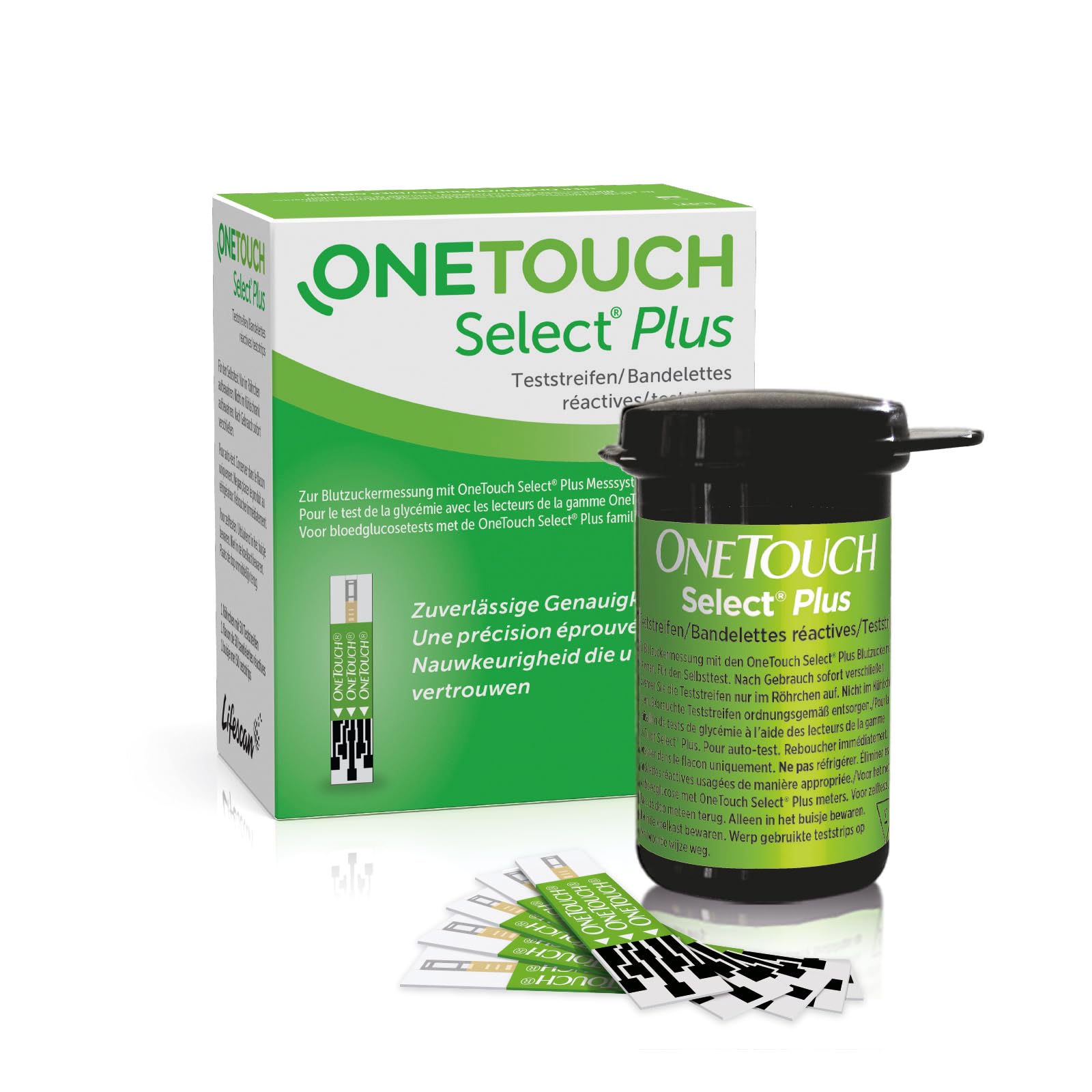 OneTouch Select® Plus Blutzuckerteststreifen I 50 Stück I 1 Packung I Zur Blutzucker-Messung Bei Diabetes (Zucker-Krankheit)