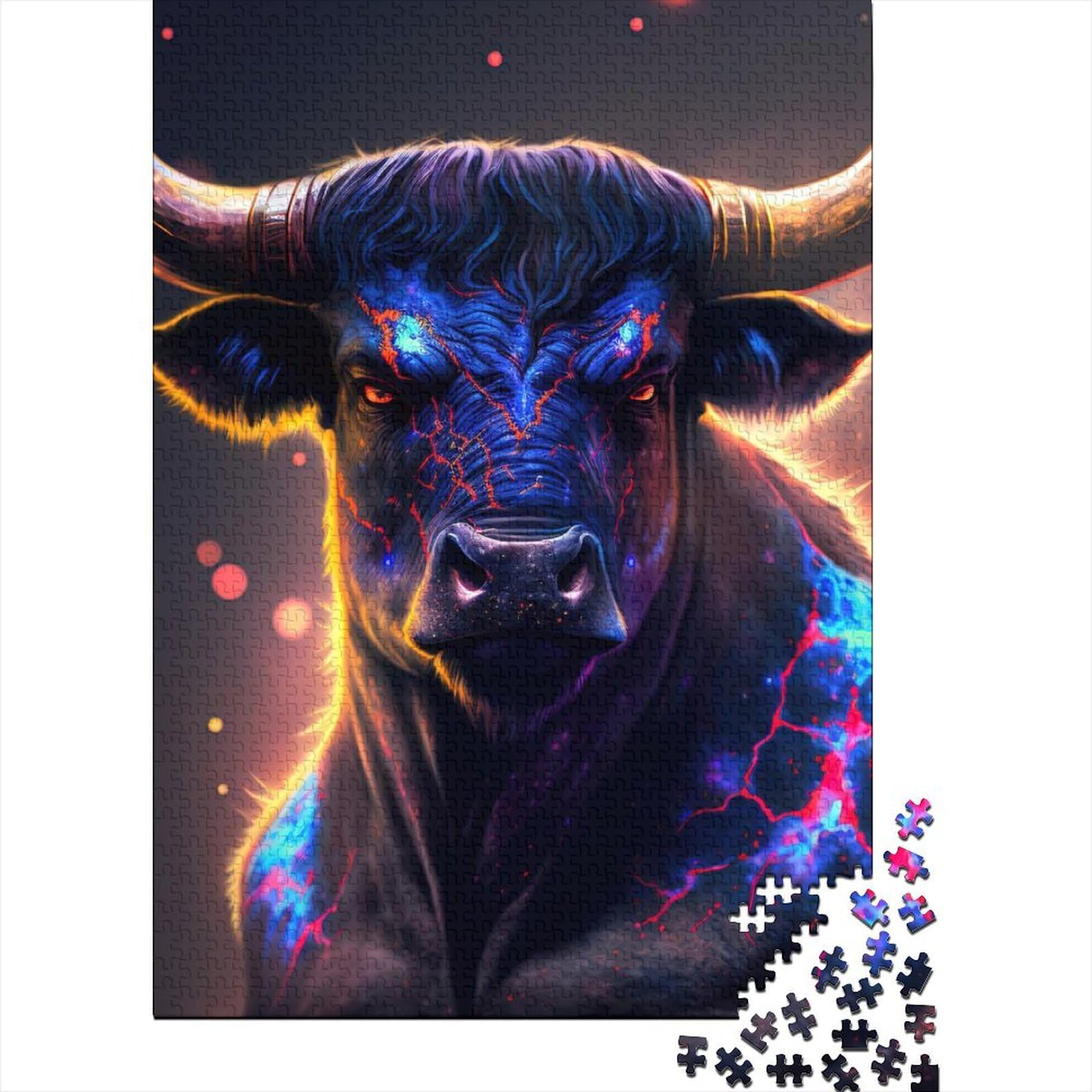 1000 Teile für Erwachsene, schwierige Puzzles „Mutant Cow“-Puzzles, Puzzles für Erwachsene und Teenager für anspruchsvolle Puzzlespiele und Familienspiele (Größe 75x50cm)