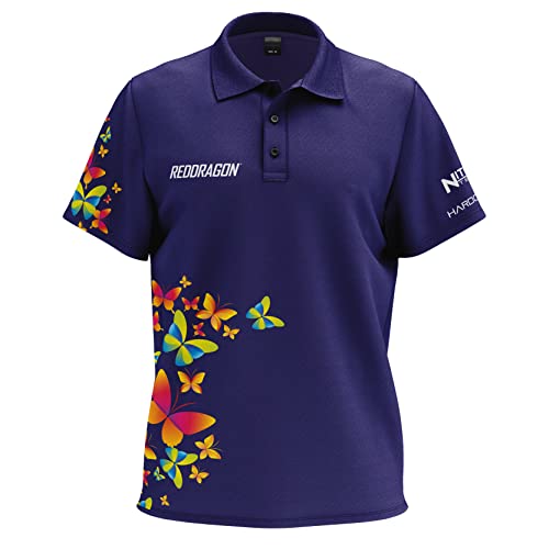 Red Dragon Butterfly Tour Polo Dart Shirt - 2XL