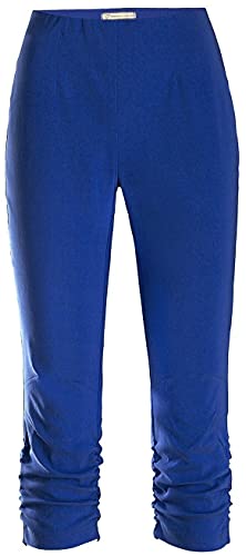 Stehmann Maria-530, stretchige Caprihose, seitlich gerafft (36, surf The Web)