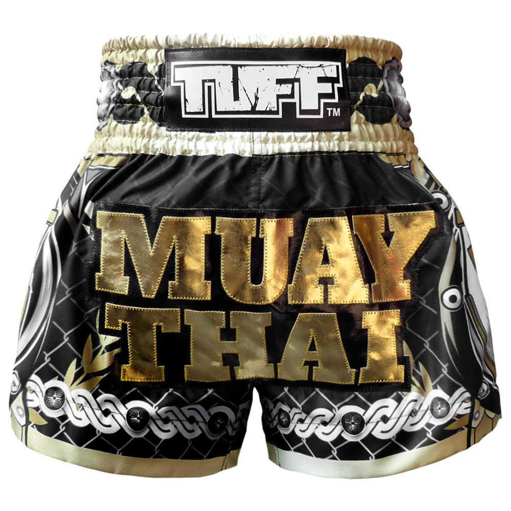 Tuff-MS634-BLK, Muay Thai-Shorts, Größe XL