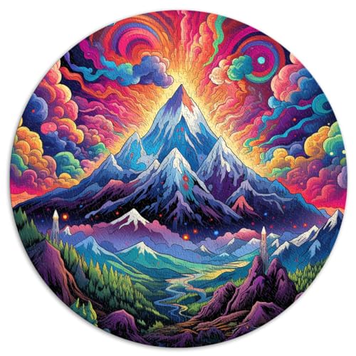 Puzzle-Geschenk Mount Wilkinso Colorfu für Erwachsene, 1000-teiliges Puzzle, 67,5 x 67,5 cm, Puzzle für Lernspiele, Herausforderungsspielzeug, tolles Geschenk