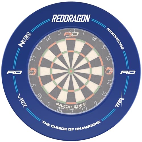 RED DRAGON Branded Blue Dartboard Surround