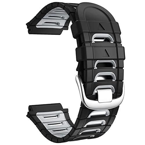 BANDKIT Uhrenarmband aus Silikon für Garmin Forerunner 920XT, mit Original-Schrauben und Universalmesser, Smartwatch-Armband, FOR 920XT, Achat