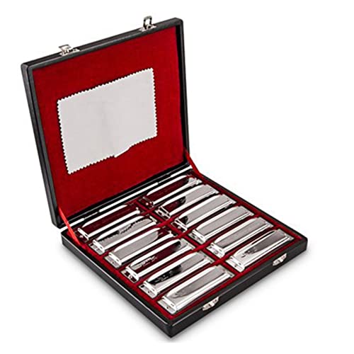 Mundharmonika 10-Loch-Mundharmonika-Set Mundharmonika 7-teilig Oder 12-teilig Für Üben Des Spiels (Color : 12pcs)