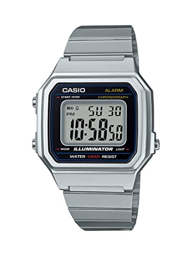 Casio Unisex Erwachsene Digital Quarz Uhr mit Edelstahl Armband 4.54953E+12