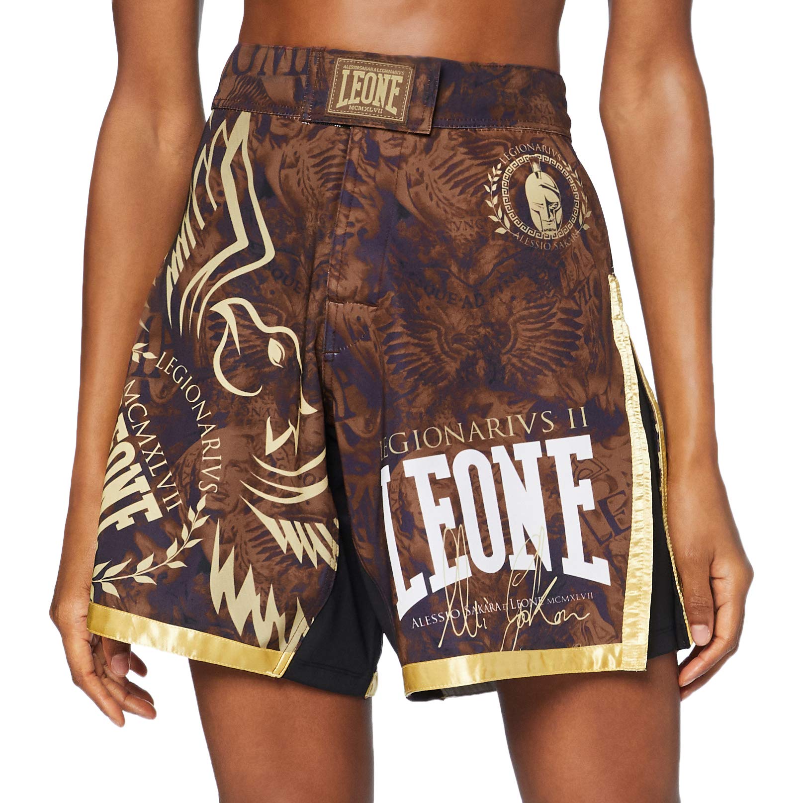 LEONE 1947, Legionarivs II MMA-Shorts, Unisex-Erwachsene, Bordeaux, XXL, AB790