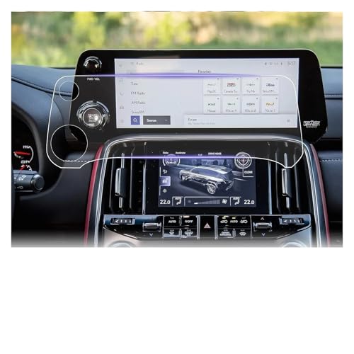 IMMLSX Für Lexus LX600 2022 2023 Auto LCD Gps Navigation Gehärtetem Glas TOUCH Screen Film Protector Navigation Schutzfolie Navigations-Displayschutz