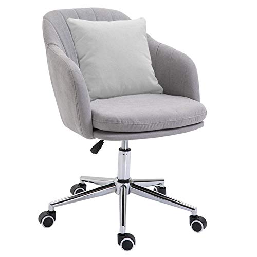 Drehbarer Schreibtischstuhl, 360° drehbar, höhenverstellbar, Bürostuhl, ergonomischer Schreibtischstuhl, Computerstuhl, Lordosenstütze, mittelhohe Rückenlehne, Task Home Accent Chair für Home-Office