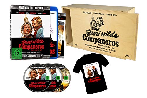 Zwei wilde Companeros - Limitiert auf 333 Stück - Platinum Cult Edition - Uncut & HD Remastered (+ DVD) (+ T-Shirt) in Holzbox [Blu-ray]